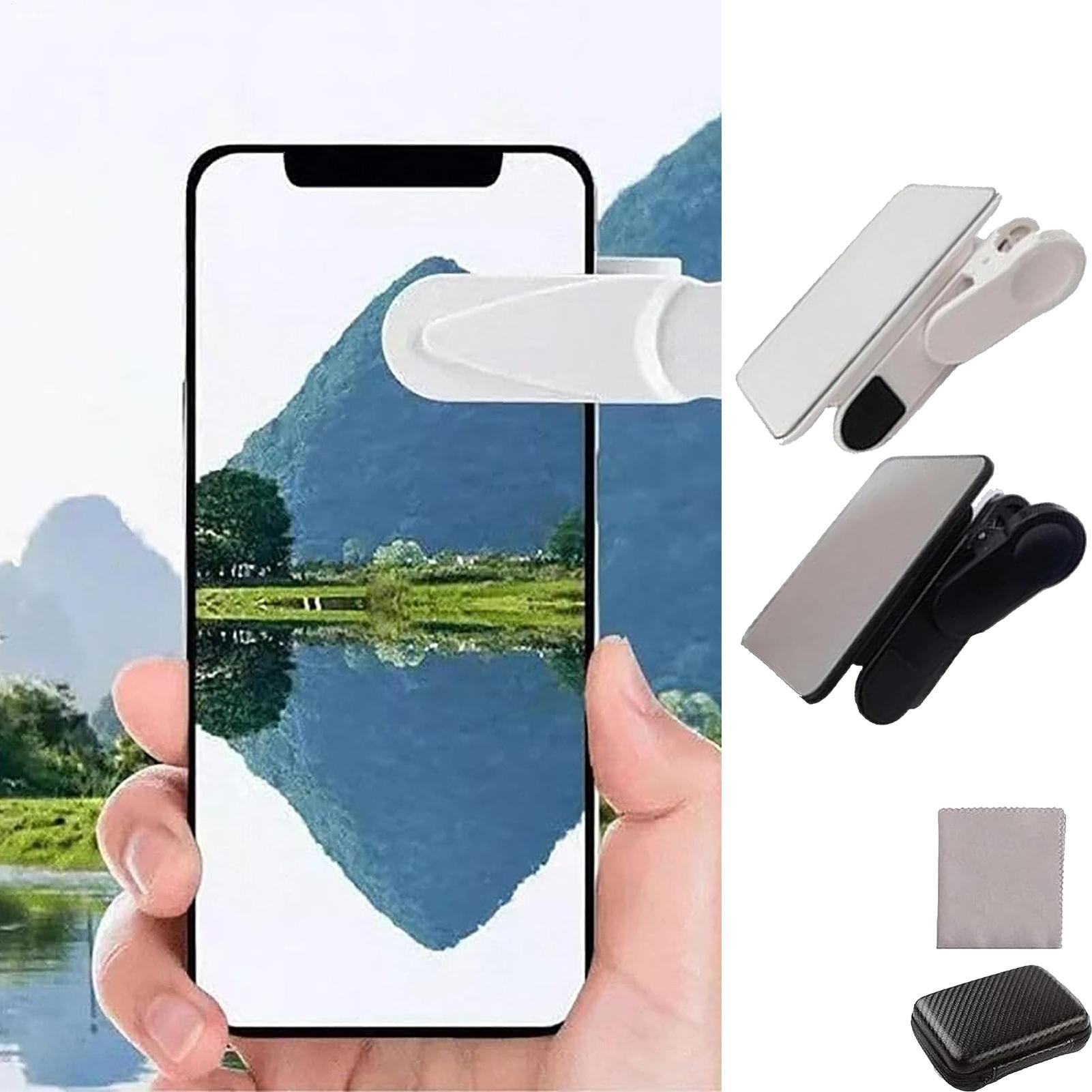 Phone Accessories For Content Creators - 電話カメラミラークリップ反射式自撮りアタッチメントポータブル写真アクセサリー旅行用Vlogコンテンツクリエイター電話撮影用