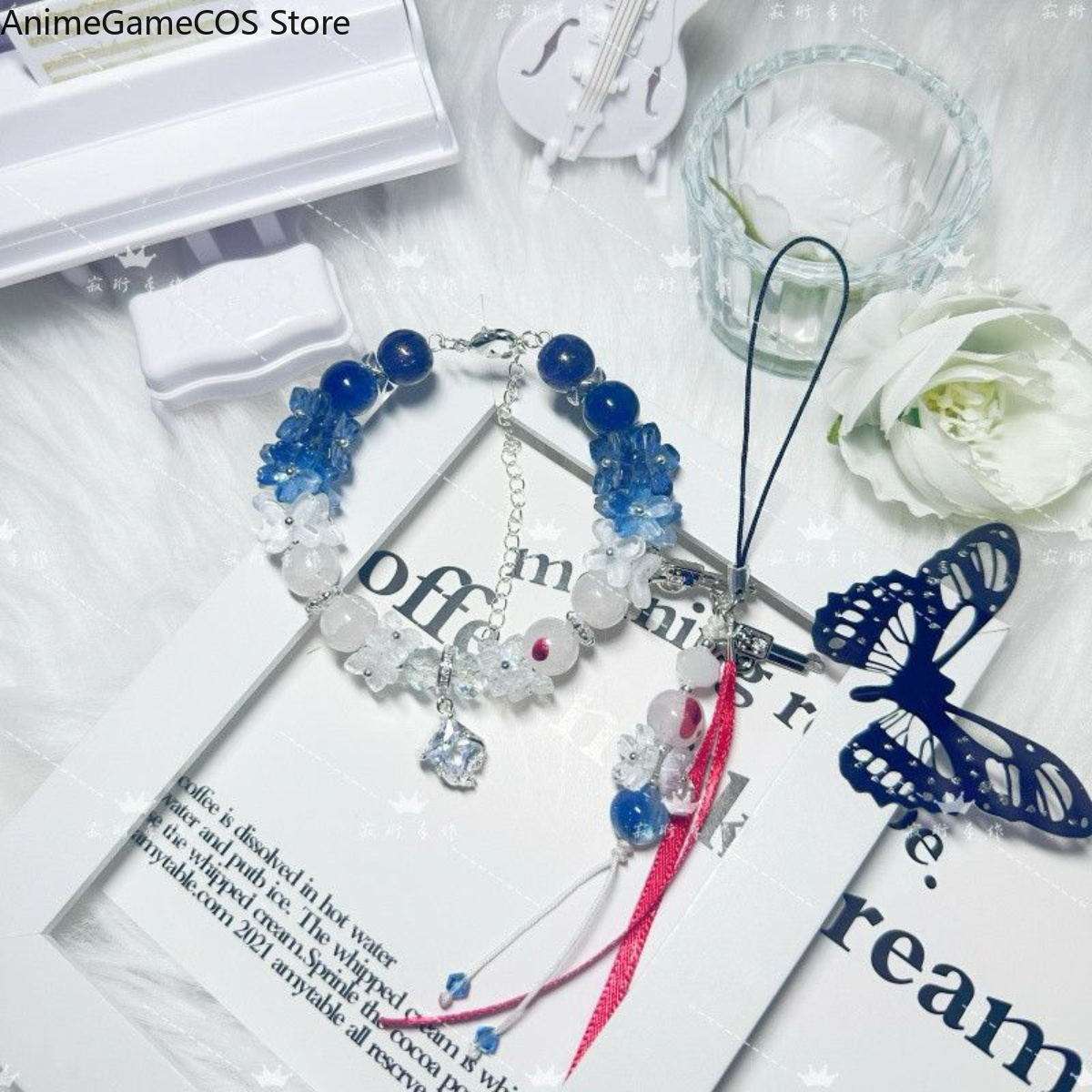 Phone Accessories Chain - アニメ原神アリョーシャ手作りブレスレットオリジナルハンドチェーンフォンチェーンキーチェーンペンダントコスプレ誕生日プレゼントクリスマスギフト