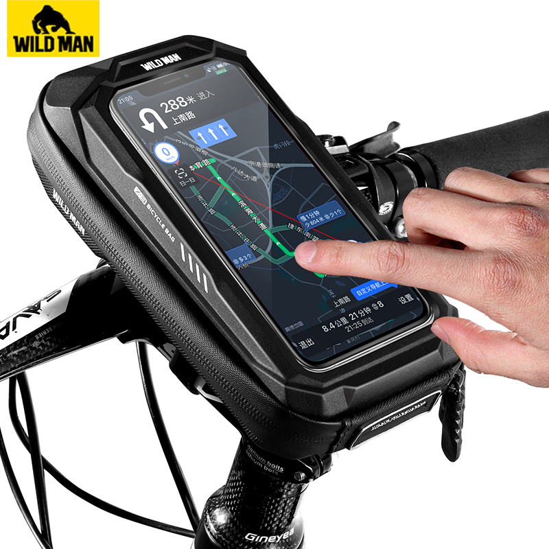 Youtube Phone Accessories - ワイルドマン-タッチスクリーンバイク用防水電話バッグ,6.7インチ,自転車アクセサリー