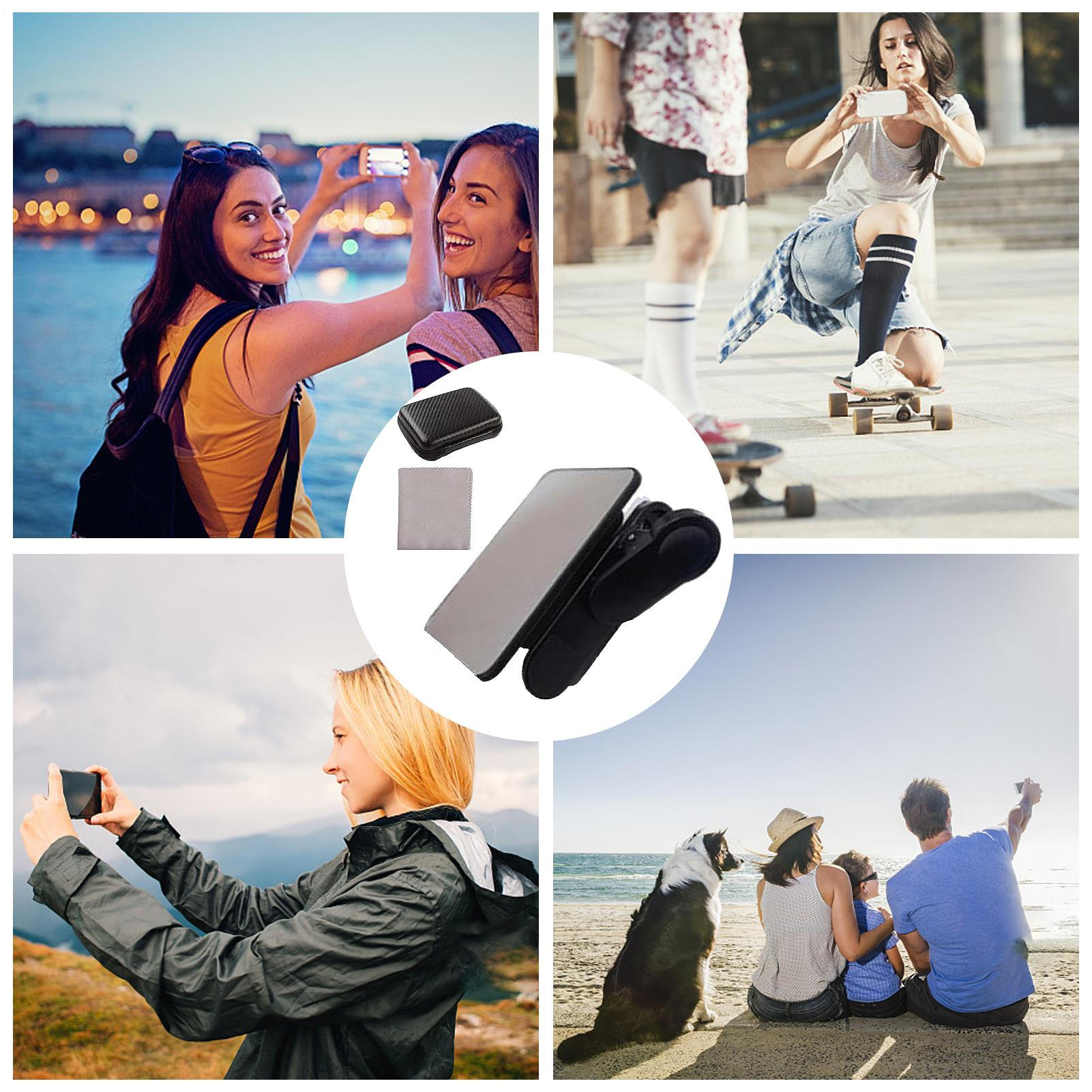 電話カメラミラークリップ反射式自撮りアタッチメントポータブル - Phone Accessories For Content Creators のレビューと価格