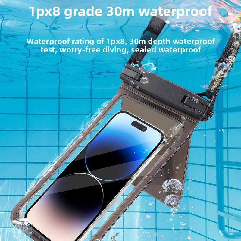 IPX8防水スマホポーチ、水泳用バッグ、防水スマホケース、携 - Phone Accessories Pouch のレビューと価格