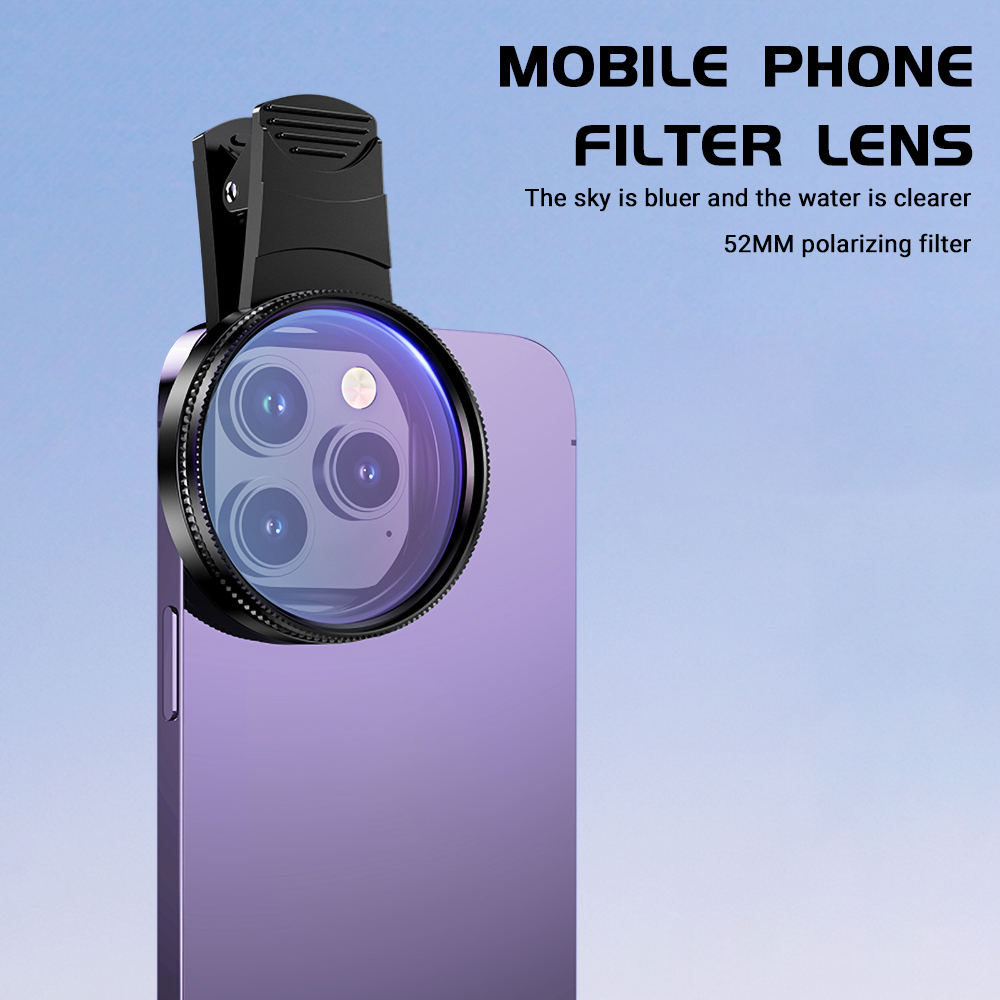 52mm クリップオンスマートフォンカメラフィルターキット  - Phone Accessories For Content Creators のレビューと価格