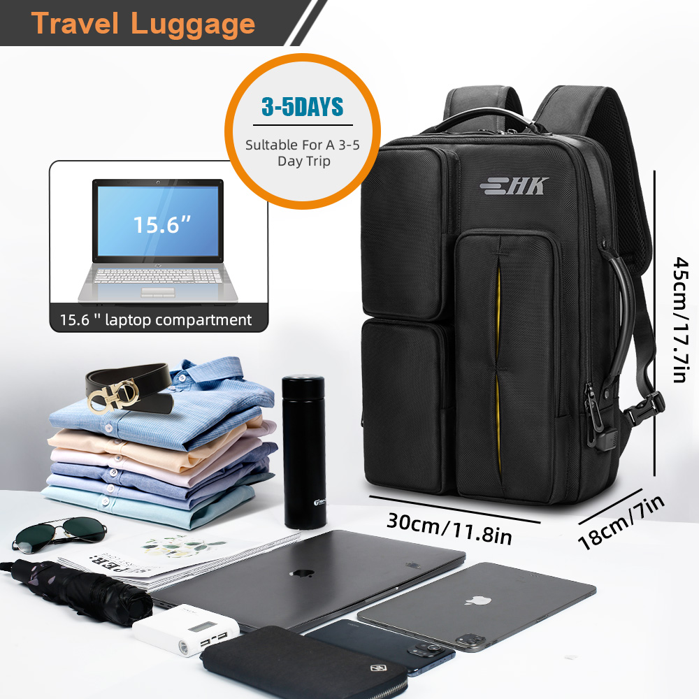英雄騎士ラップトップバックパック男性用 YKK 多機能日常業 - Phone Accessories For Travel のレビューと価格