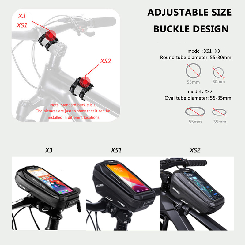 ワイルドマン-タッチスクリーンバイク用防水電話バッグ,6.7 - Youtube Phone Accessories のレビューと価格