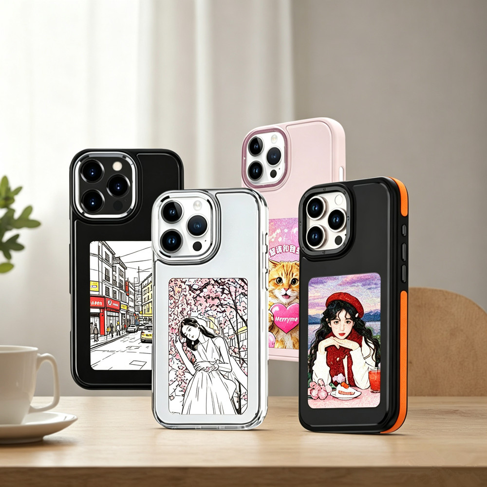 DIY電子インクスクリーンスマホケース NFC対応 iPho - Phone Accessories Pouch のレビューと価格
