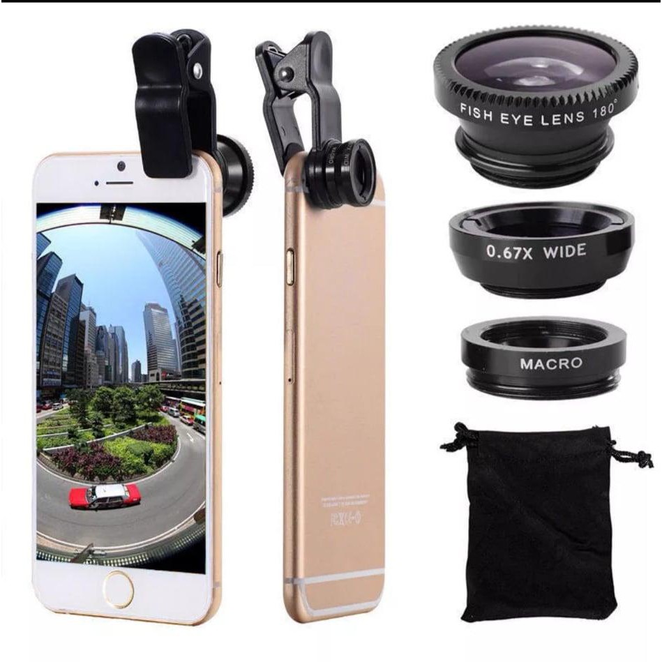 3-in-1 クリップオン式スマホカメラレンズキット 180 - Phone Accessories For Content Creators のレビューと価格