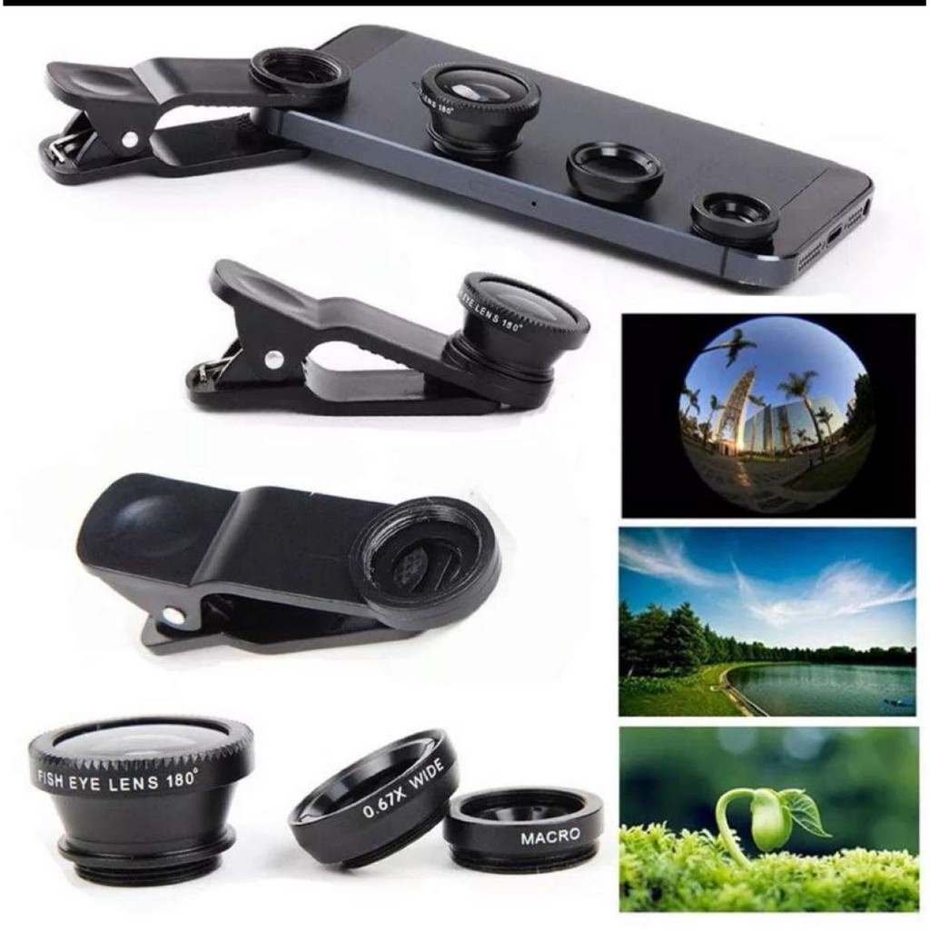3-in-1 クリップオン式スマホカメラレンズキット 180 - Phone Accessories For Content Creators のレビューと価格