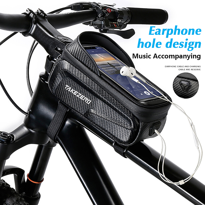 新しい自転車バッグ防水タッチスクリーンサイクリングバッグトッ - Youtube Phone Accessories のレビューと価格