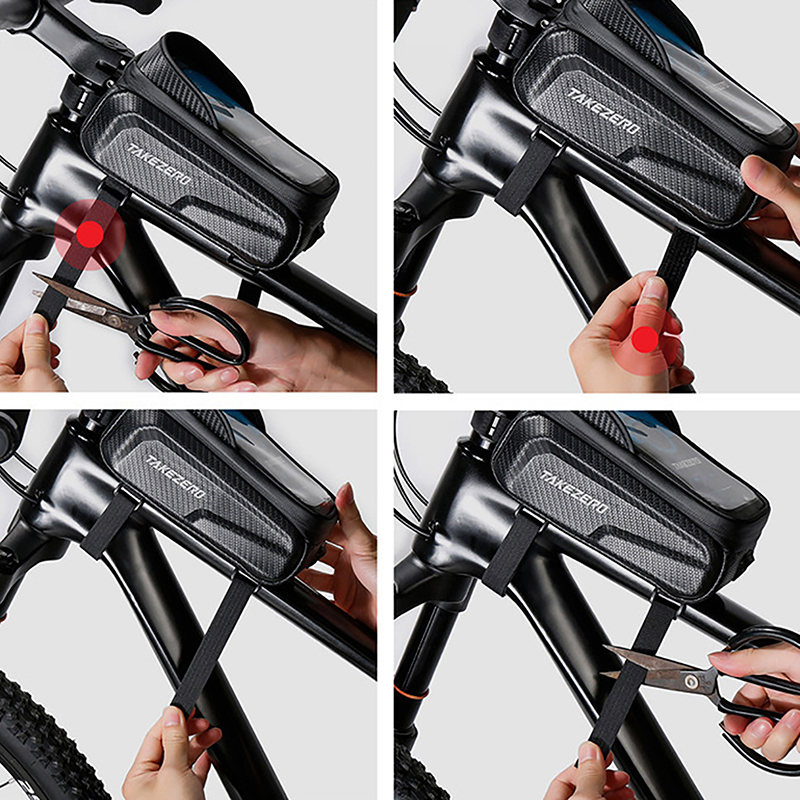 新しい自転車バッグ防水タッチスクリーンサイクリングバッグトッ - Youtube Phone Accessories のレビューと価格