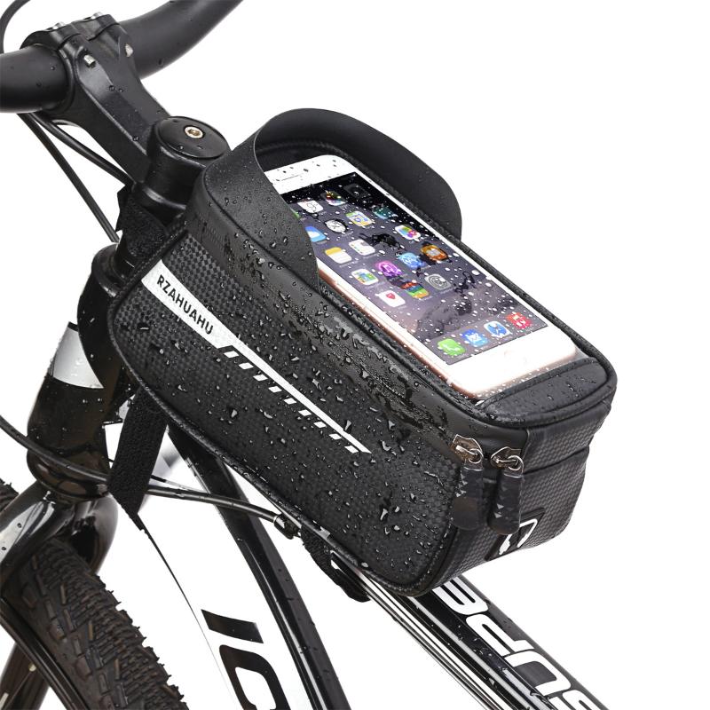 新しい自転車フロントビームバッグフロントチューブサイクリング - Youtube Phone Accessories のレビューと価格