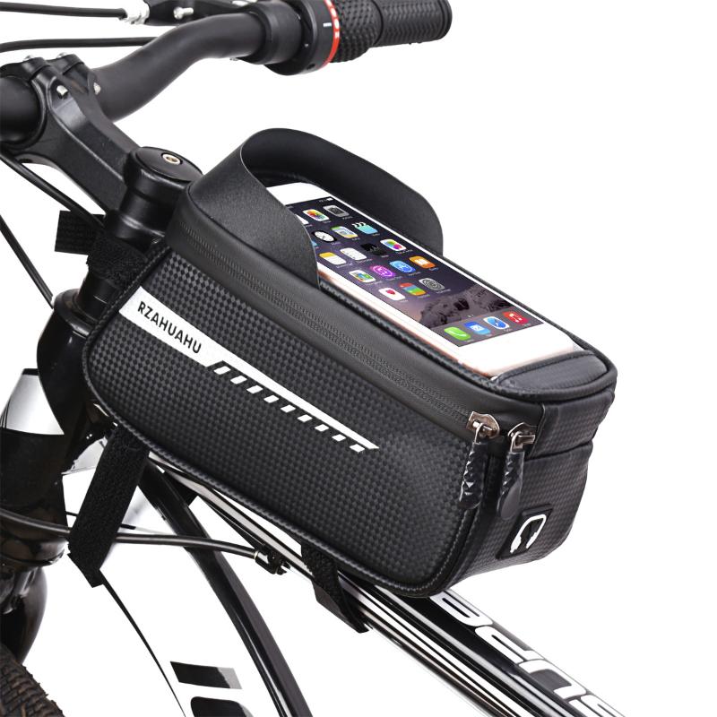 新しい自転車フロントビームバッグフロントチューブサイクリング - Youtube Phone Accessories のレビューと価格