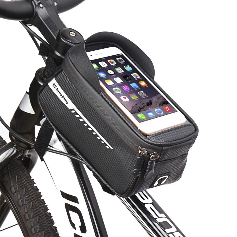 新しい自転車フロントビームバッグフロントチューブサイクリング - Youtube Phone Accessories のレビューと価格