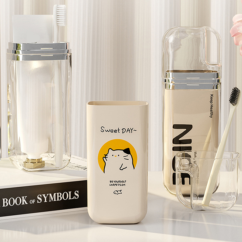 漫画かわいい歯ブラシカップ旅行用歯ブラシホルダーシンプルなポ - Phone Accessories For Travel のレビューと価格