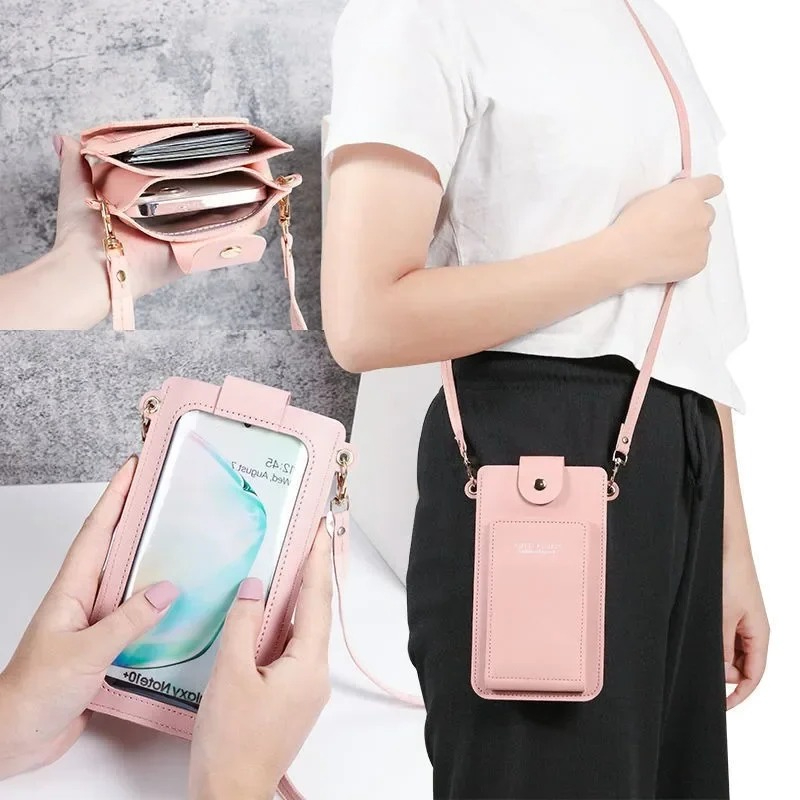 クロスボディ携帯電話バッグ女性女の子用ユニバーサル携帯電話オ - Phone Accessories Pouch のレビューと価格